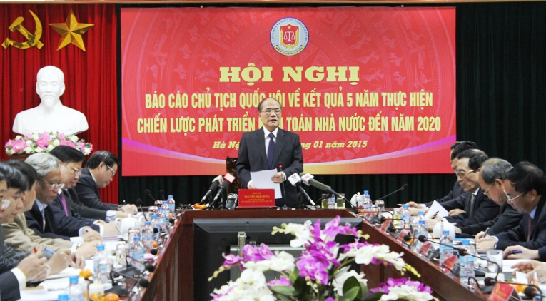 Chủ tịch Quốc hội Nguyễn Sinh Hùng làm việc với Kiểm toán nhà nước